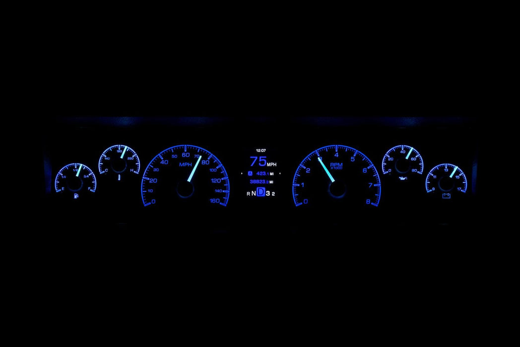 Dakota Digital Dakota Digital HDX Direct-Fit Analog Gauge Systems HDX-77C-CAP-K Autofit