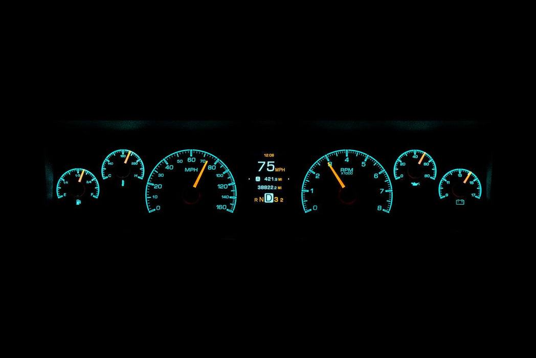 Dakota Digital Dakota Digital HDX Direct-Fit Analog Gauge Systems HDX-77C-CAP-K Autofit