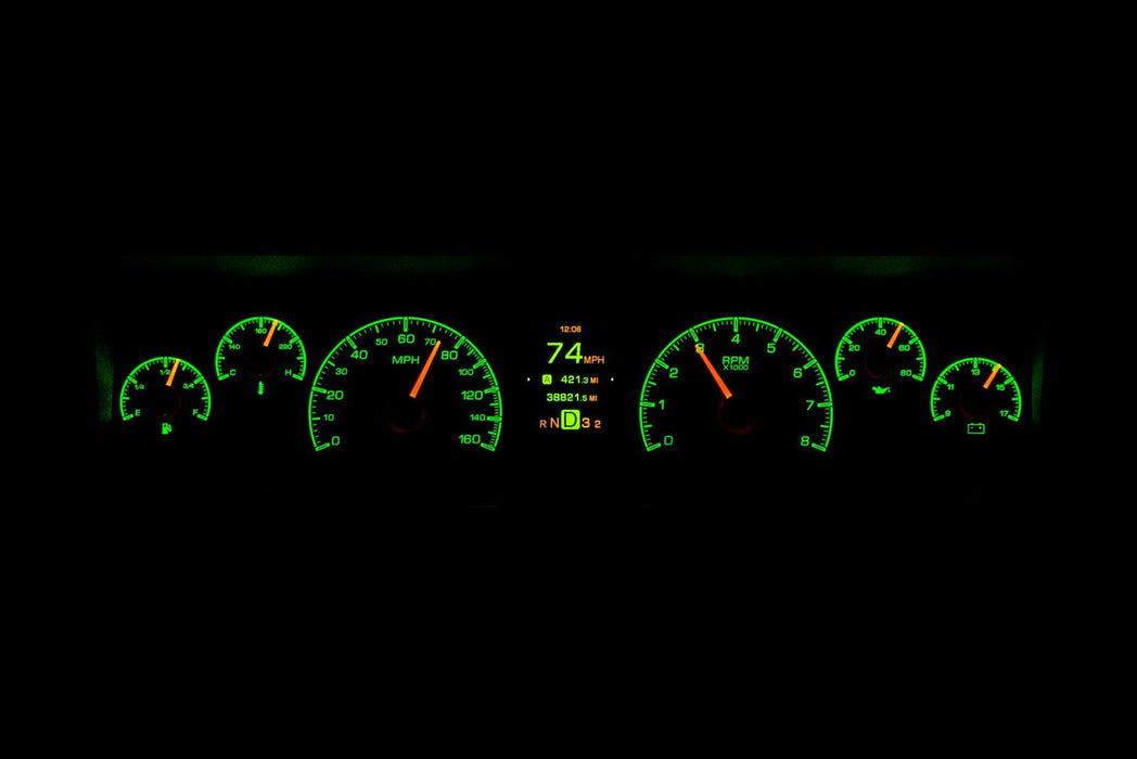 Dakota Digital Dakota Digital HDX Direct-Fit Analog Gauge Systems HDX-77C-CAP-K Autofit