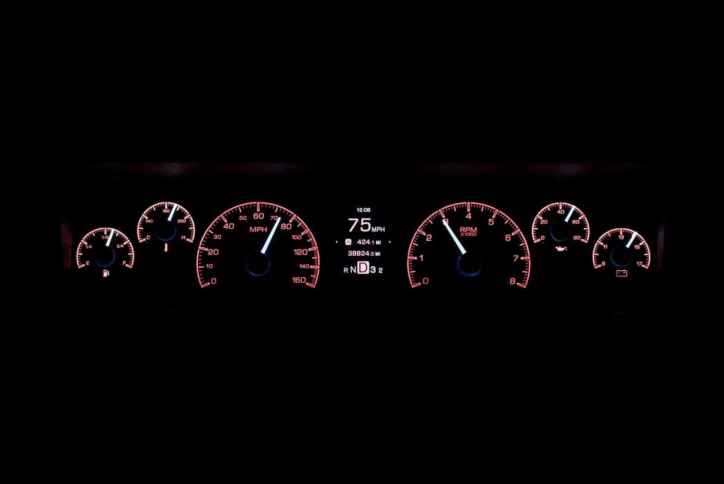 Dakota Digital Dakota Digital HDX Direct-Fit Analog Gauge Systems HDX-77C-CAP-K Autofit