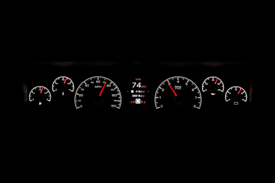 Dakota Digital Dakota Digital HDX Direct-Fit Analog Gauge Systems HDX-77C-CAP-S Autofit