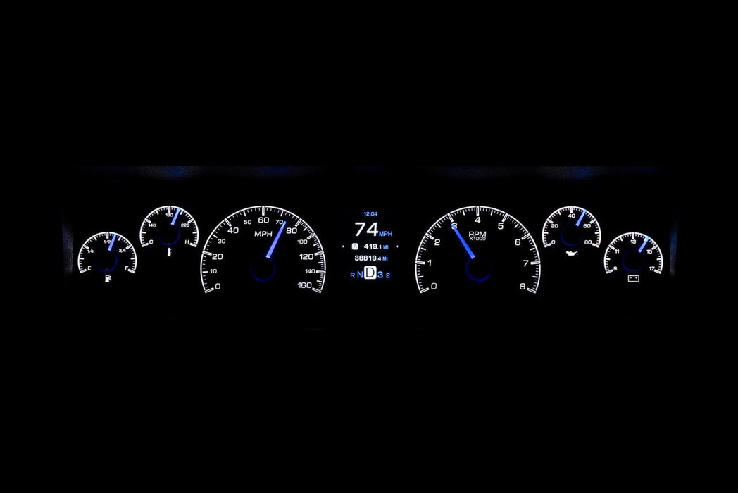 Dakota Digital Dakota Digital HDX Direct-Fit Analog Gauge Systems HDX-77C-CAP-S Autofit