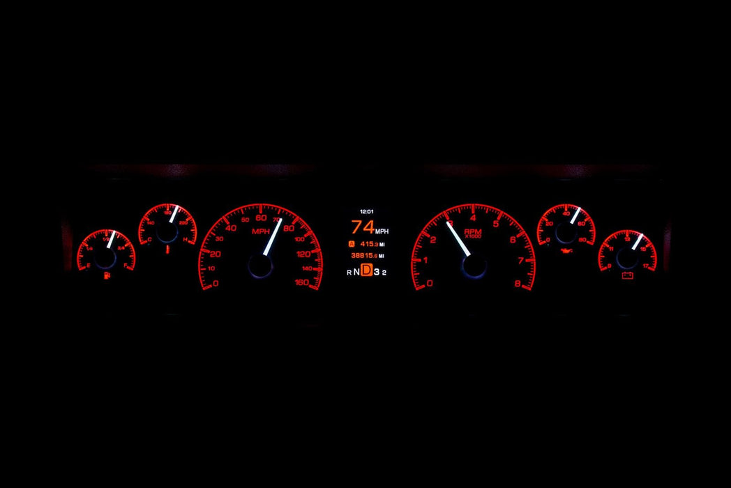 Dakota Digital Dakota Digital HDX Direct-Fit Analog Gauge Systems HDX-77C-CAP-S Autofit
