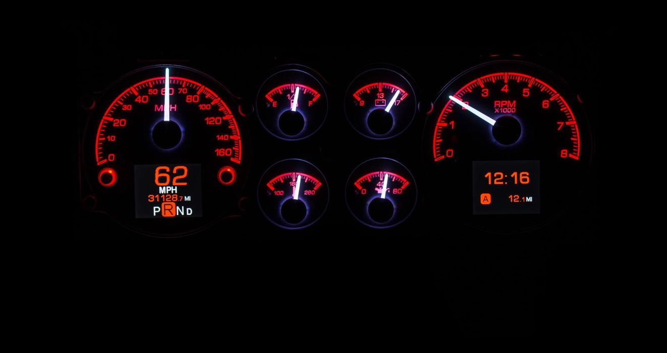 Dakota Digital Dakota Digital HDX Direct-Fit Analog Gauge Systems HDX-78C-MC-K Autofit