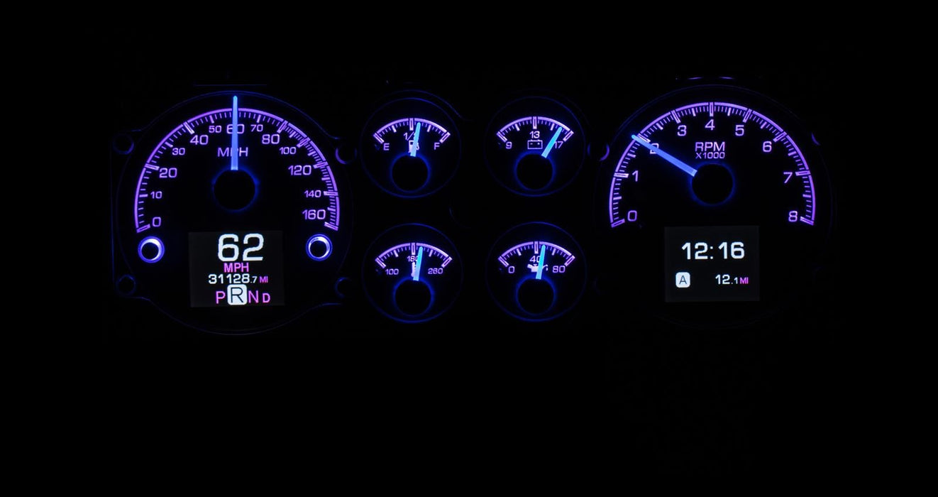 Dakota Digital Dakota Digital HDX Direct-Fit Analog Gauge Systems HDX-78C-MC-S Autofit