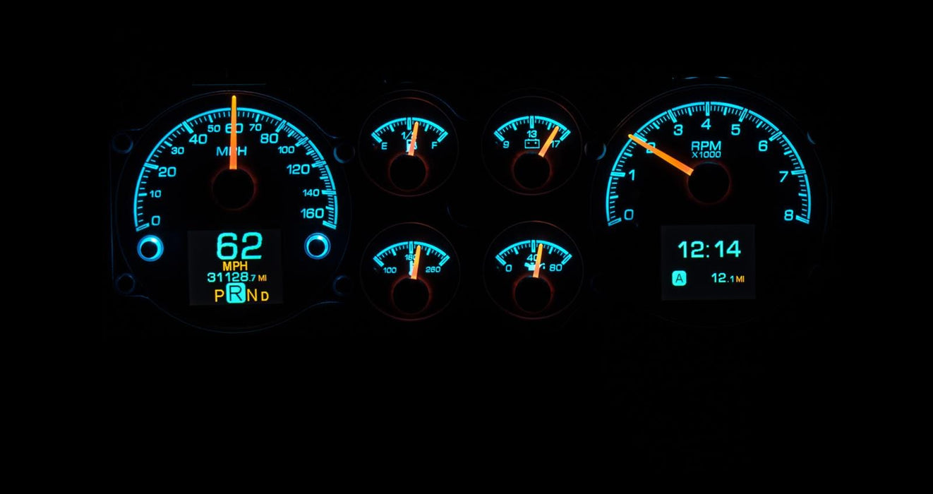 Dakota Digital Dakota Digital HDX Direct-Fit Analog Gauge Systems HDX-78C-MC-S Autofit