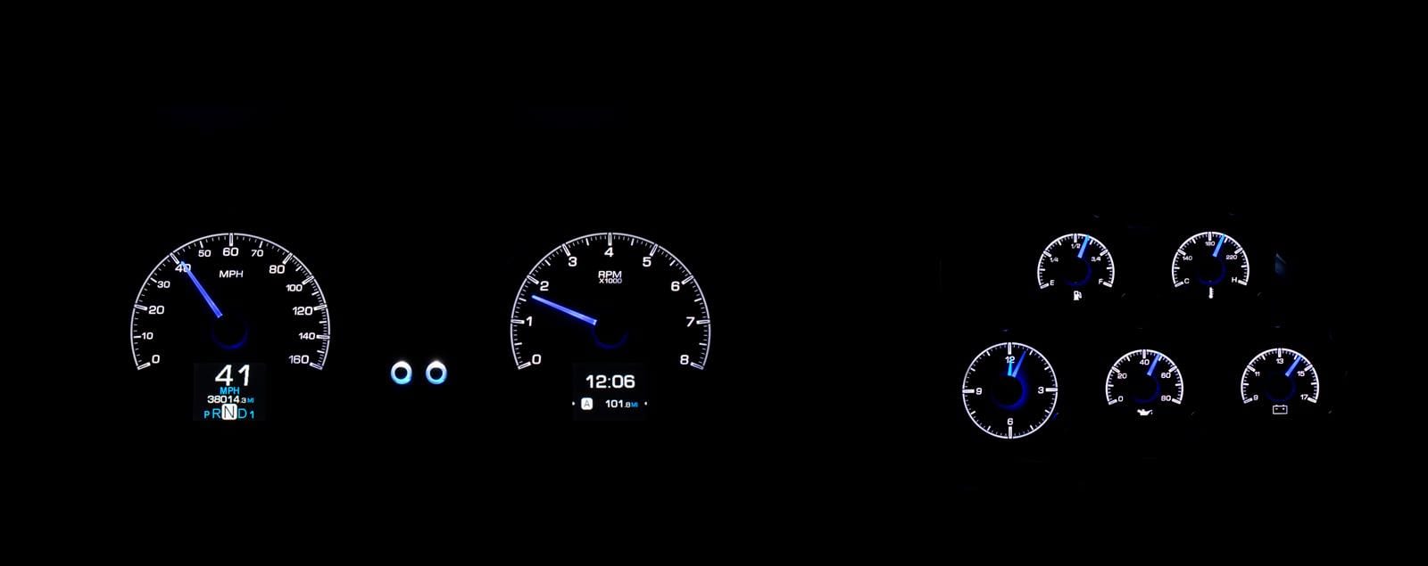 Dakota Digital Dakota Digital HDX Direct-Fit Analog Gauge Systems HDX-78C-VET-K Autofit