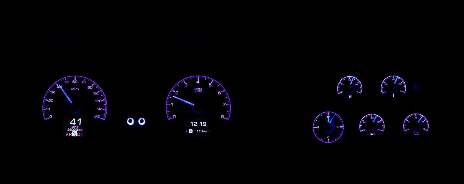 Dakota Digital Dakota Digital HDX Direct-Fit Analog Gauge Systems HDX-78C-VET-K Autofit