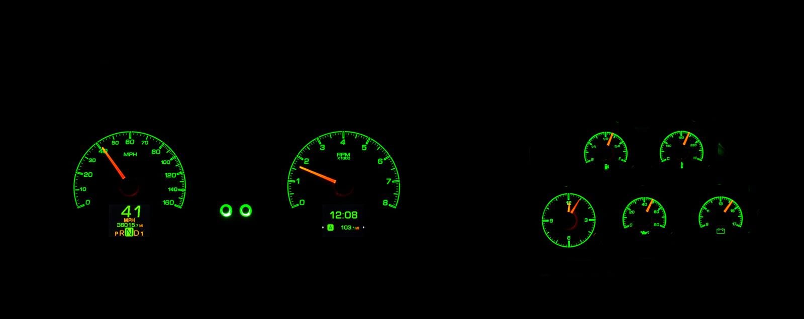 Dakota Digital Dakota Digital HDX Direct-Fit Analog Gauge Systems HDX-78C-VET-K Autofit