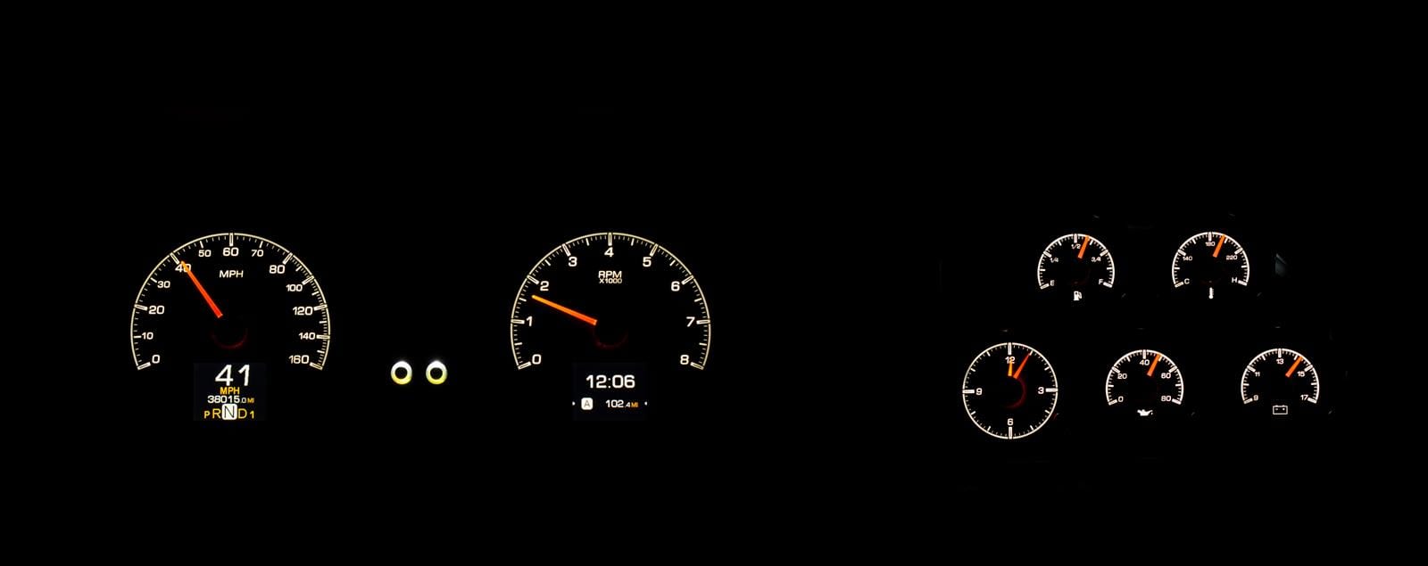 Dakota Digital Dakota Digital HDX Direct-Fit Analog Gauge Systems HDX-78C-VET-S Autofit