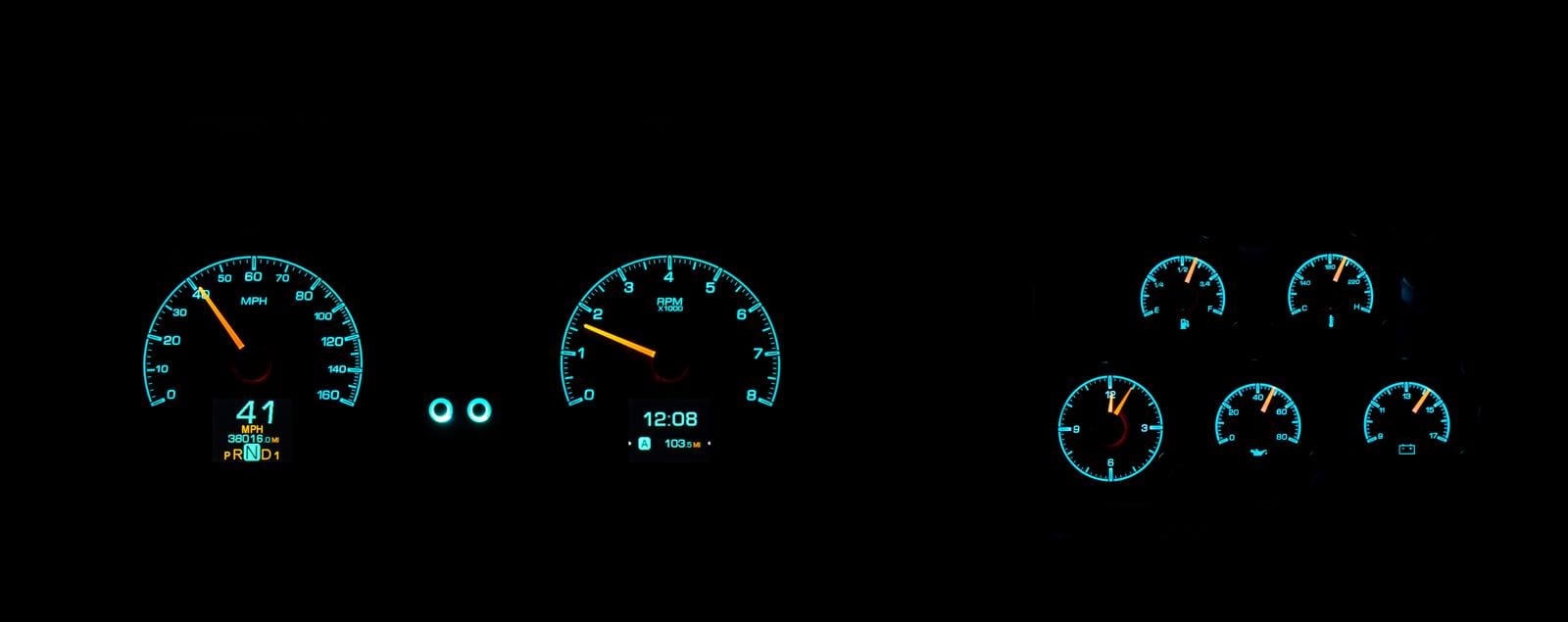 Dakota Digital Dakota Digital HDX Direct-Fit Analog Gauge Systems HDX-78C-VET-S Autofit