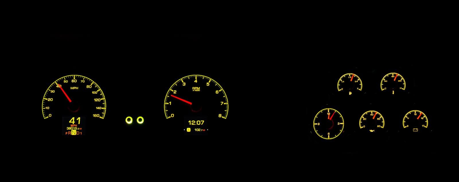 Dakota Digital Dakota Digital HDX Direct-Fit Analog Gauge Systems HDX-78C-VET-S Autofit