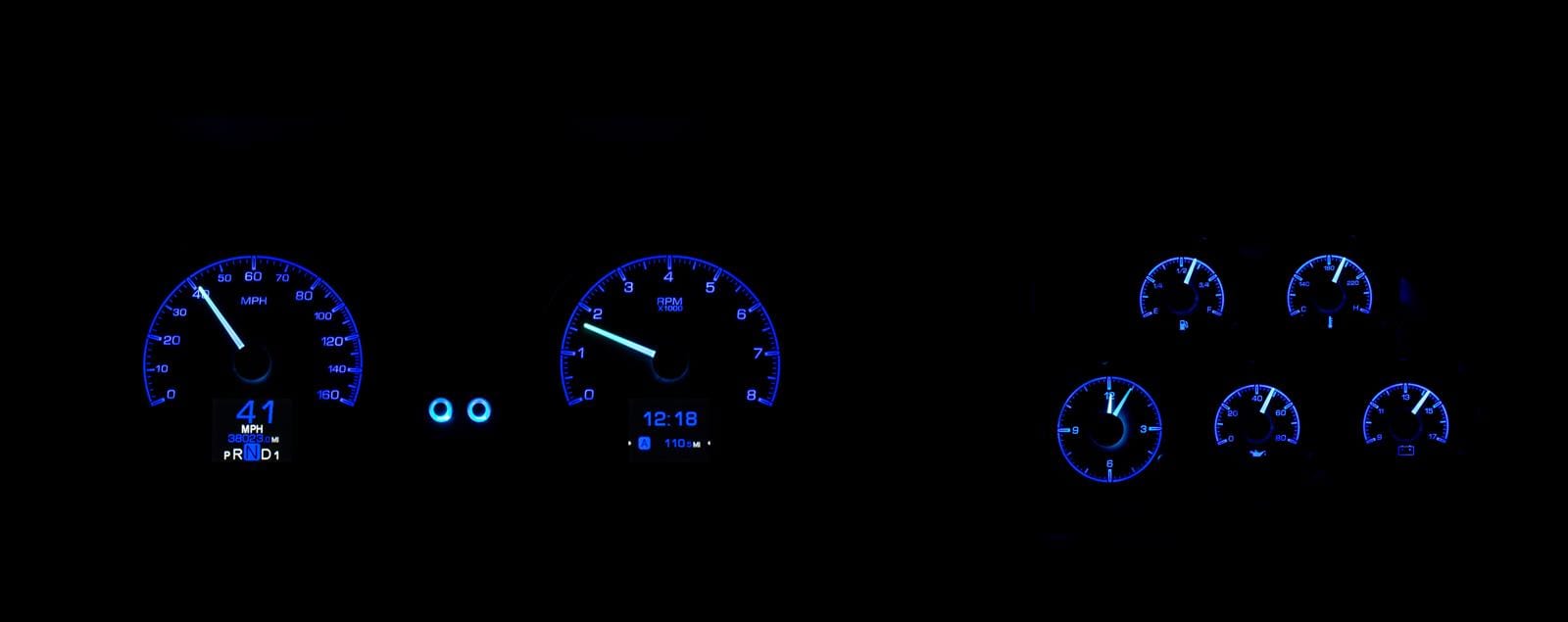 Dakota Digital Dakota Digital HDX Direct-Fit Analog Gauge Systems HDX-78C-VET-S Autofit