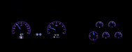 Dakota Digital Dakota Digital HDX Direct-Fit Analog Gauge Systems HDX-78C-VET-S Autofit