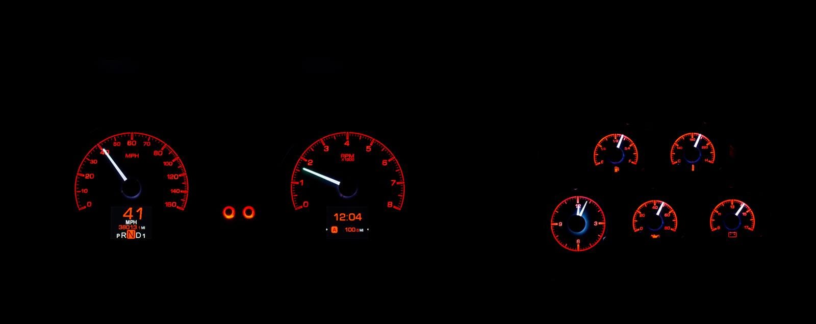 Dakota Digital Dakota Digital HDX Direct-Fit Analog Gauge Systems HDX-78C-VET-S Autofit