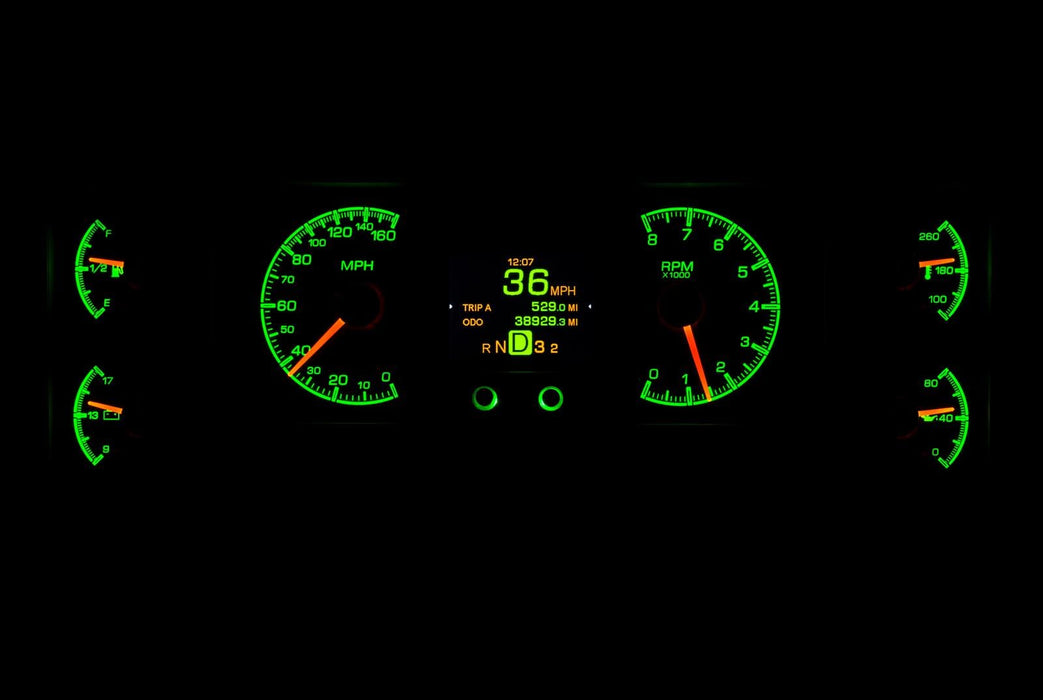 Dakota Digital Dakota Digital HDX Direct-Fit Analog Gauge Systems HDX-84B-REG-K Autofit