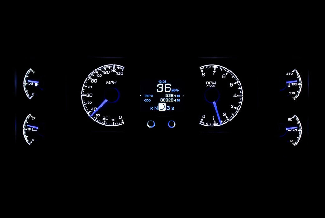 Dakota Digital Dakota Digital HDX Direct-Fit Analog Gauge Systems HDX-84B-REG-K Autofit