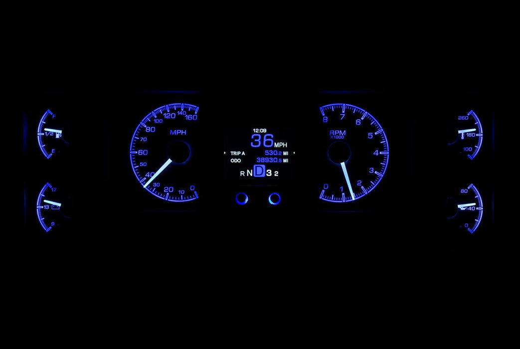 Dakota Digital Dakota Digital HDX Direct-Fit Analog Gauge Systems HDX-84B-REG-S Autofit