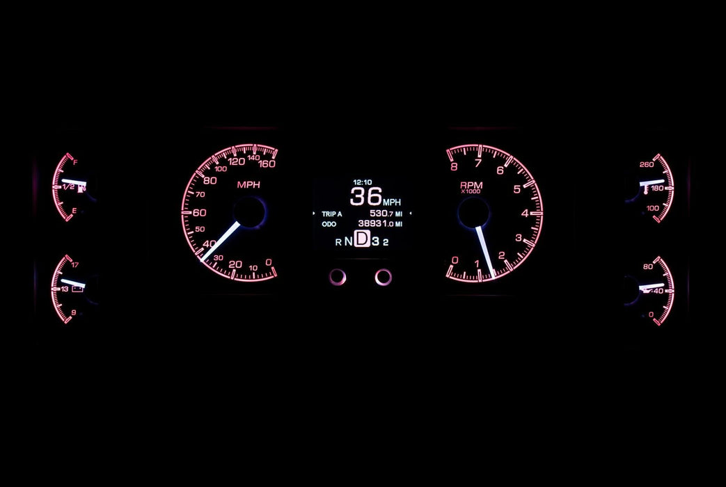 Dakota Digital Dakota Digital HDX Direct-Fit Analog Gauge Systems HDX-84B-REG-S Autofit