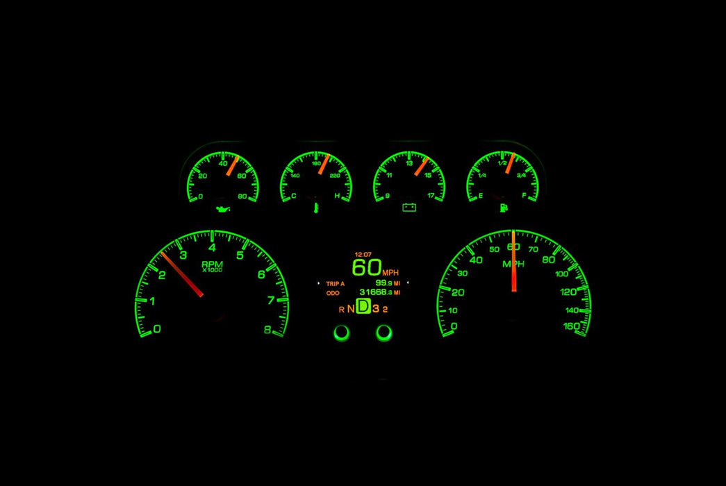 Dakota Digital Dakota Digital HDX Direct-Fit Analog Gauge Systems HDX-88C-PU-K Autofit