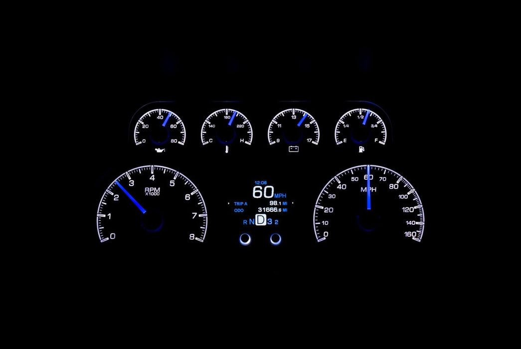 Dakota Digital Dakota Digital HDX Direct-Fit Analog Gauge Systems HDX-88C-PU-K Autofit