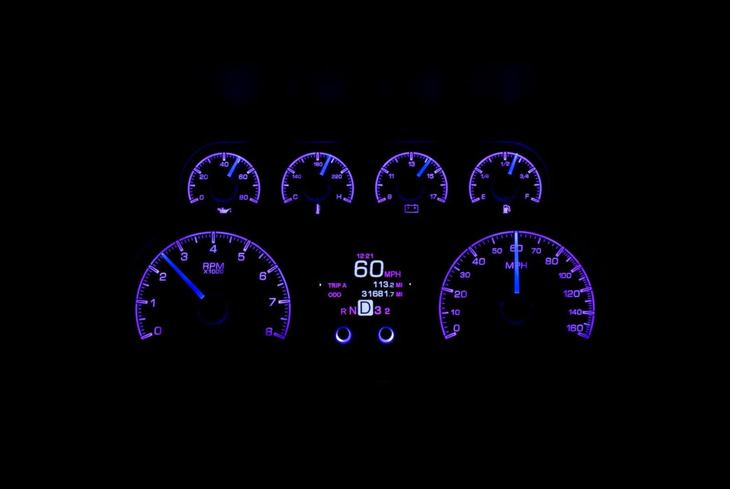 Dakota Digital Dakota Digital HDX Direct-Fit Analog Gauge Systems HDX-88C-PU-K Autofit