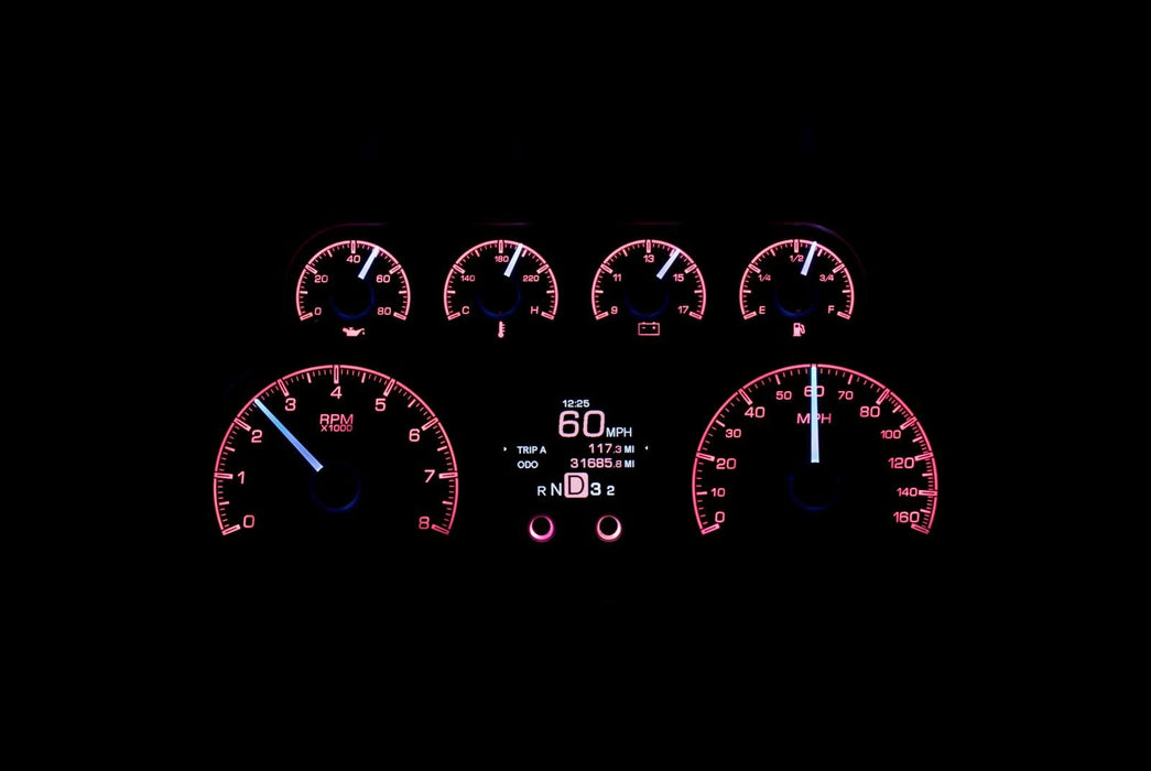 Dakota Digital Dakota Digital HDX Direct-Fit Analog Gauge Systems HDX-88C-PU-S Autofit