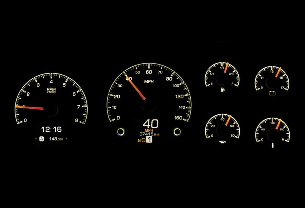 Dakota Digital Dakota Digital HDX Direct-Fit Analog Gauge Systems HDX-95C-PU-K Autofit