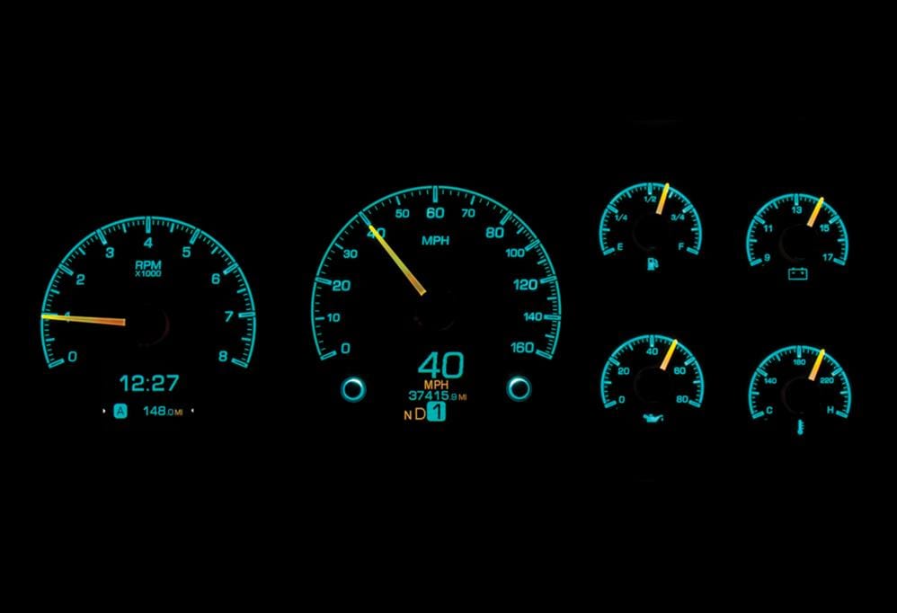 Dakota Digital Dakota Digital HDX Direct-Fit Analog Gauge Systems HDX-95C-PU-K Autofit