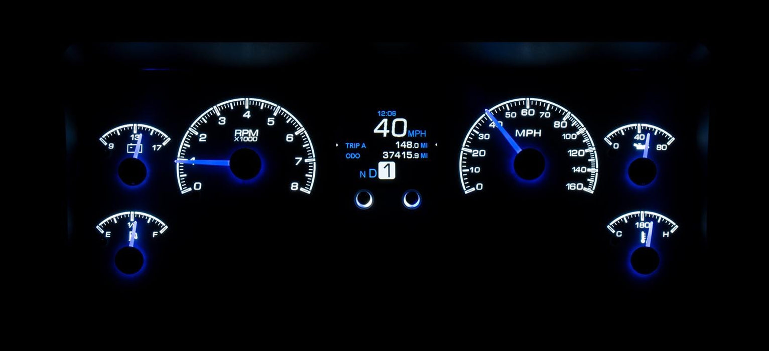 Dakota Digital Dakota Digital HDX Direct-Fit Analog Gauge Systems HDX-96J-TJ-S Autofit