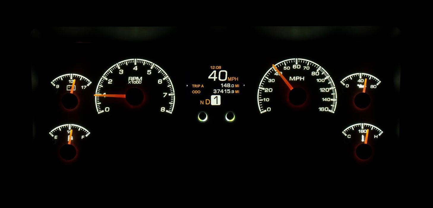Dakota Digital Dakota Digital HDX Direct-Fit Analog Gauge Systems MDX-96J-TJ-K Autofit