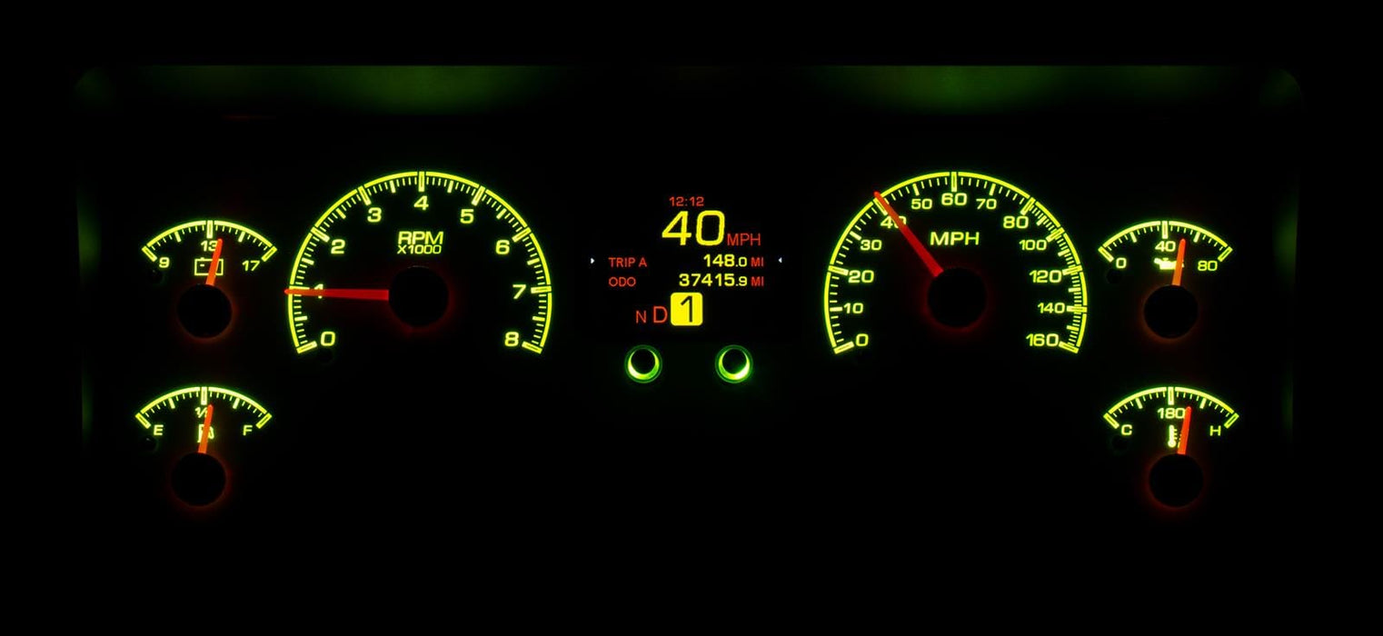 Dakota Digital Dakota Digital HDX Direct-Fit Analog Gauge Systems MDX-96J-TJ-S Autofit