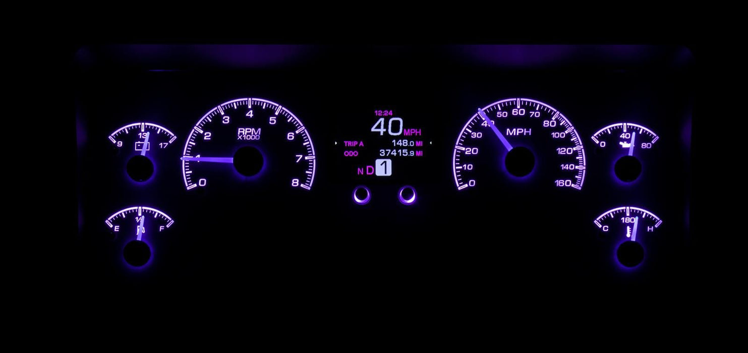 Dakota Digital Dakota Digital HDX Direct-Fit Analog Gauge Systems MDX-96J-TJ-S Autofit