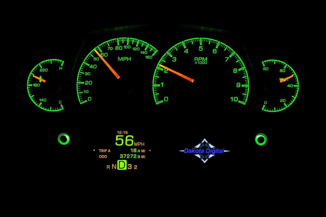Dakota Digital Dakota Digital HDX Series Universal Competition Analog Gauge Kits HDX-2100-K Autofit