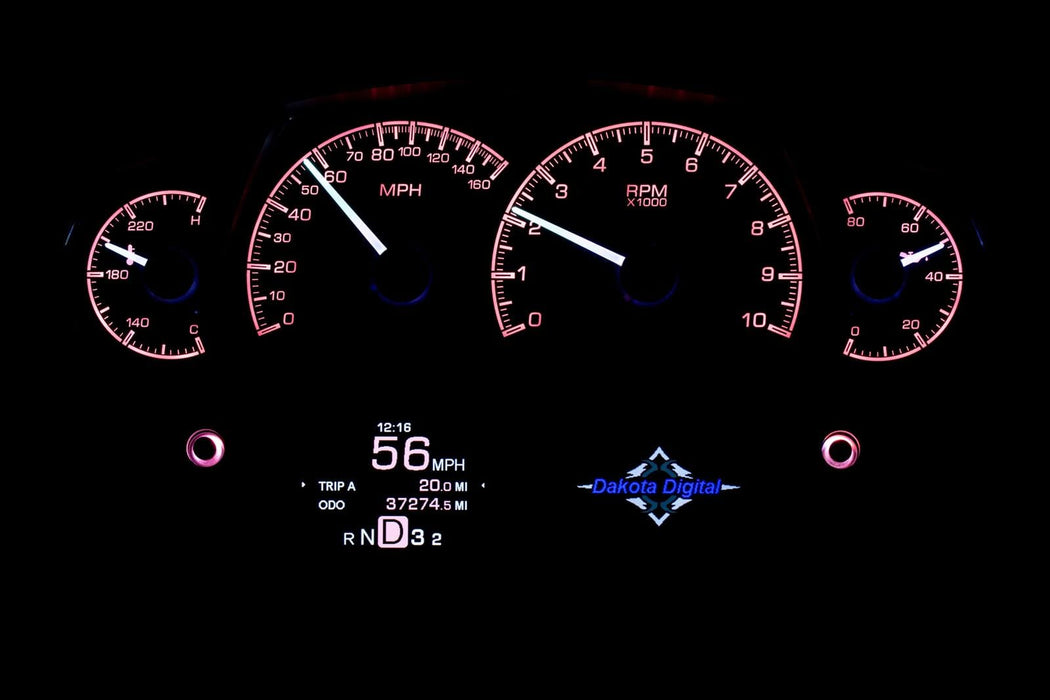 Dakota Digital Dakota Digital HDX Series Universal Competition Analog Gauge Kits HDX-2100-K Autofit