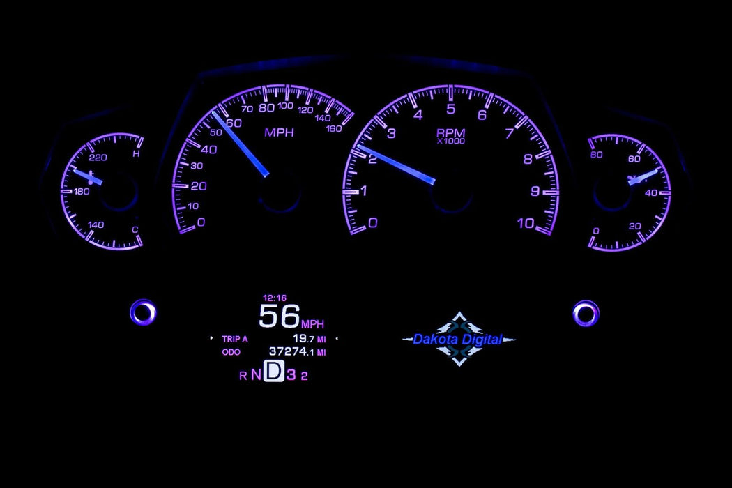 Dakota Digital Dakota Digital HDX Series Universal Competition Analog Gauge Kits HDX-2100-K Autofit