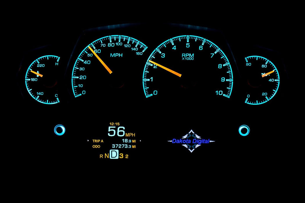 Dakota Digital Dakota Digital HDX Series Universal Competition Analog Gauge Kits HDX-2100-K Autofit