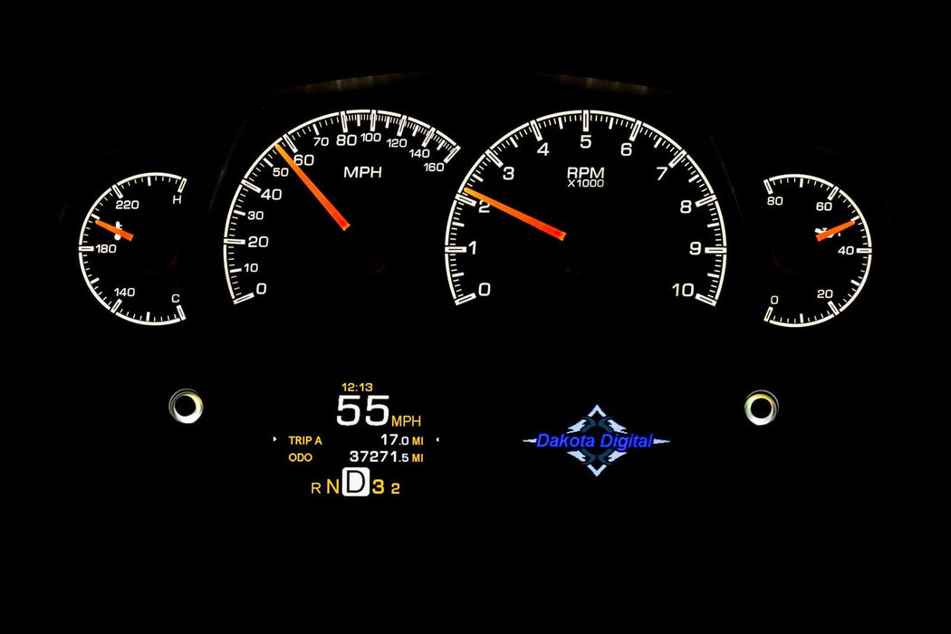 Dakota Digital Dakota Digital HDX Series Universal Competition Analog Gauge Kits HDX-2100-S Autofit