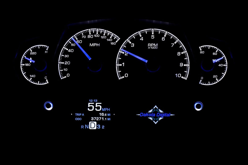 Dakota Digital Dakota Digital HDX Series Universal Competition Analog Gauge Kits HDX-2100-S Autofit