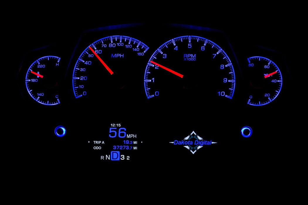 Dakota Digital Dakota Digital HDX Series Universal Competition Analog Gauge Kits HDX-2100-S Autofit