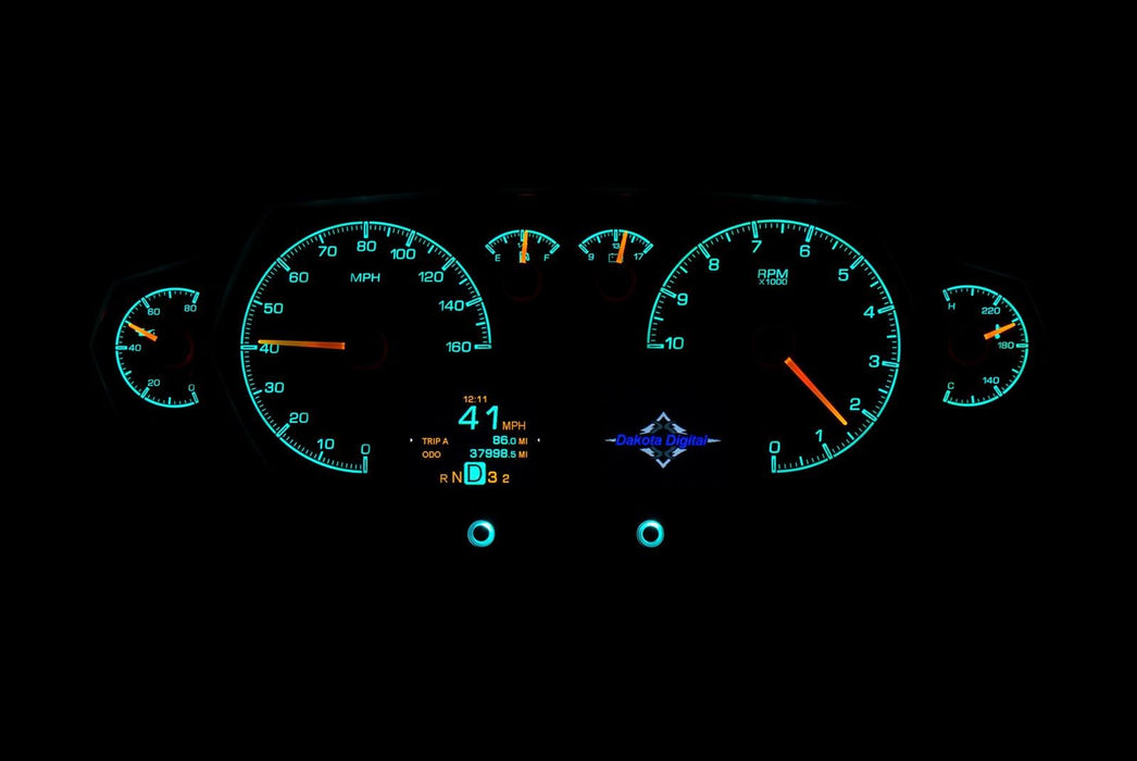 Dakota Digital Dakota Digital HDX Series Universal Competition Analog Gauge Kits HDX-2200-S Autofit