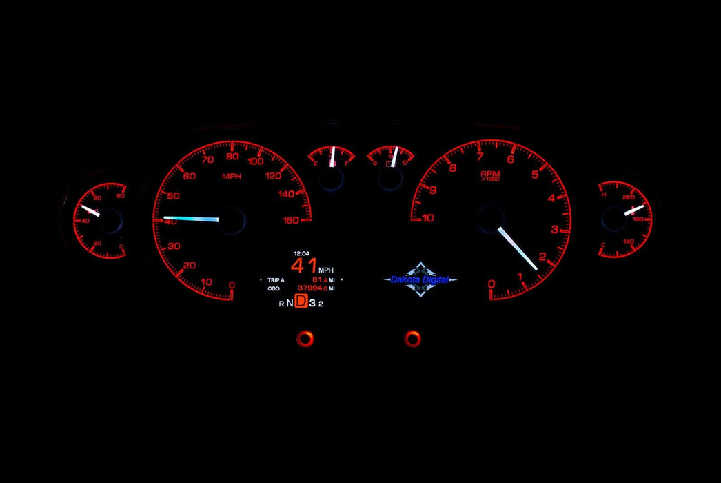 Dakota Digital Dakota Digital HDX Series Universal Competition Analog Gauge Kits HDX-2200-S Autofit