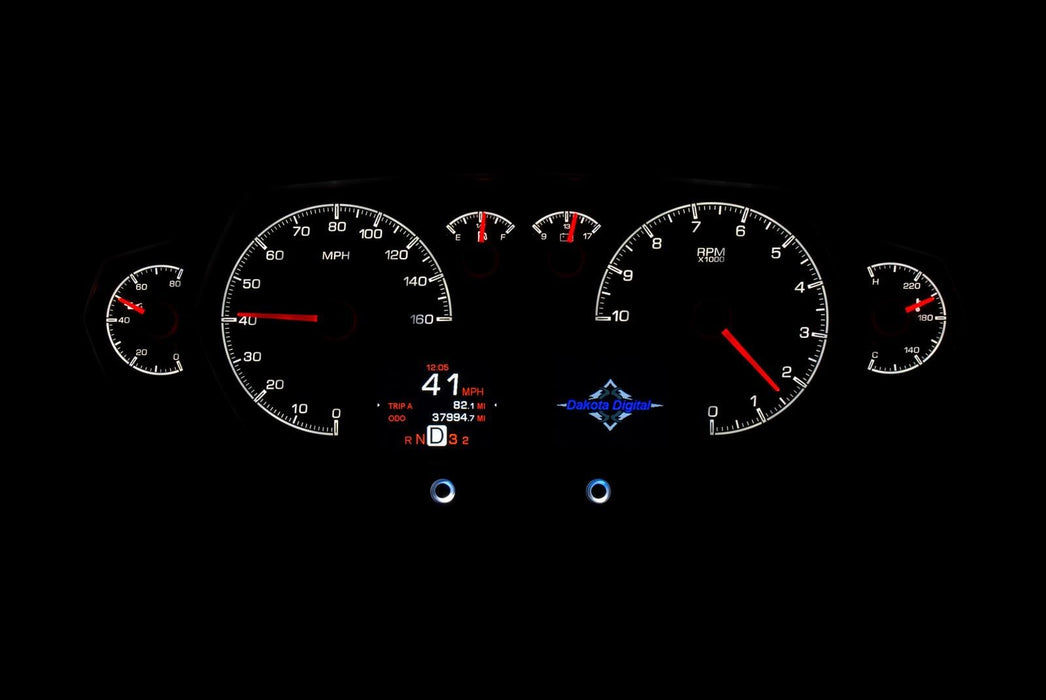 Dakota Digital Dakota Digital HDX Series Universal Competition Analog Gauge Kits HDX-2200-S Autofit