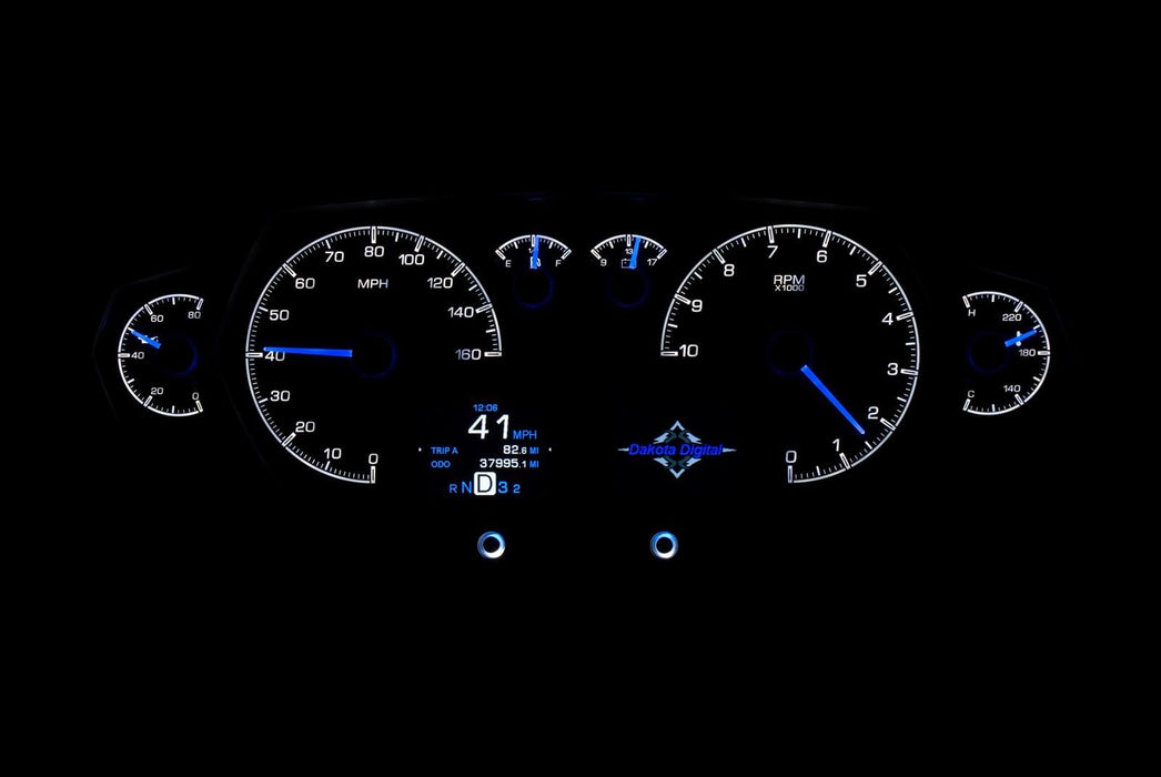 Dakota Digital Dakota Digital HDX Series Universal Competition Analog Gauge Kits HDX-2200-S Autofit