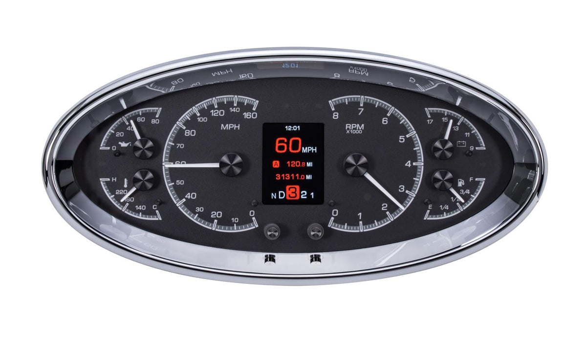 Dakota Digital Dakota Digital HDX Series Universal Elliptical Analog Gauge Kits HDX-2017-K Autofit