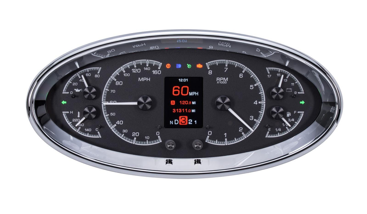 Dakota Digital Dakota Digital HDX Series Universal Elliptical Analog Gauge Kits HDX-2017-K Autofit