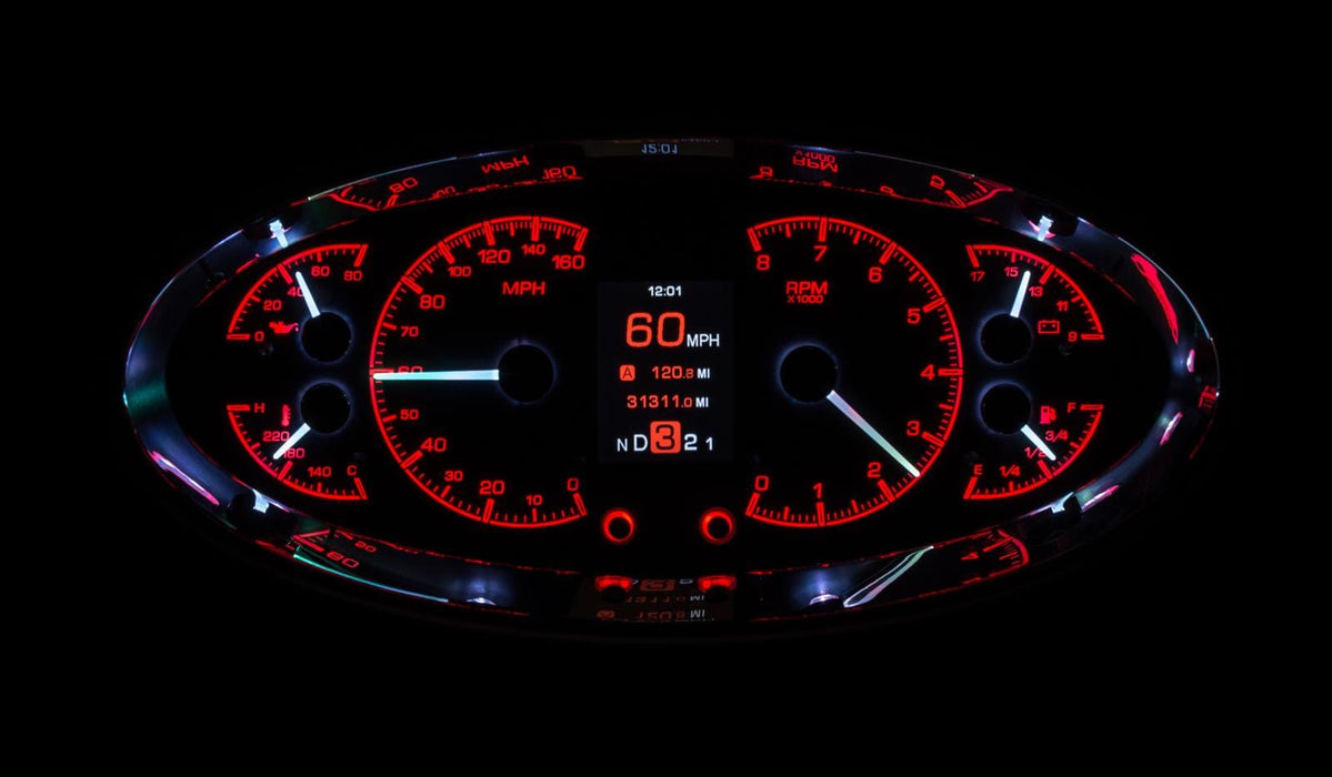 Dakota Digital Dakota Digital HDX Series Universal Elliptical Analog Gauge Kits HDX-2017-K Autofit