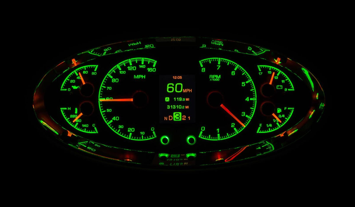 Dakota Digital Dakota Digital HDX Series Universal Elliptical Analog Gauge Kits HDX-2017-K Autofit