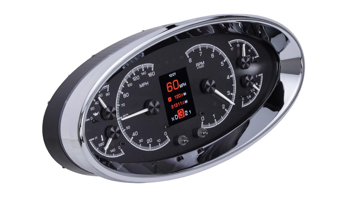 Dakota Digital Dakota Digital HDX Series Universal Elliptical Analog Gauge Kits HDX-2017-K Autofit