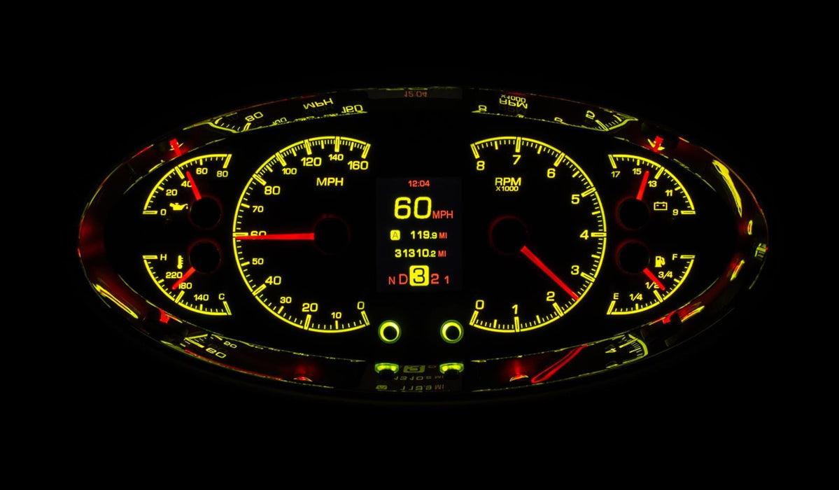 Dakota Digital Dakota Digital HDX Series Universal Elliptical Analog Gauge Kits HDX-2017-K Autofit